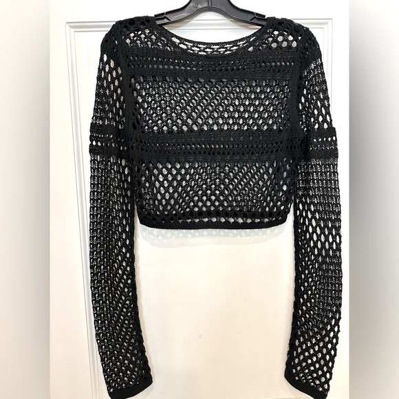 Revolve NBD Ames knit long sleeve top in black - Picture 2 of 7